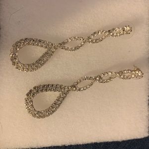 Long Rhinestone Earrings